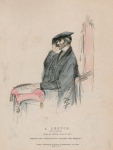 1834年6月13日、オックスフォードで撮影された女性のスケッチであるウェリントン公爵 作： English School